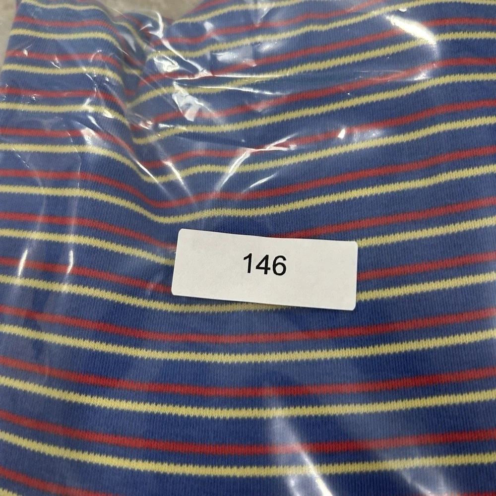 Polo By Ralph Lauren Men's Large Striped Polo Purple Blue